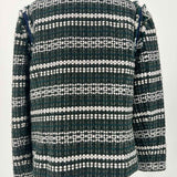 Tory Burch Norfolk Women's Forest Green Size 12 Boucle Tweed Jacket