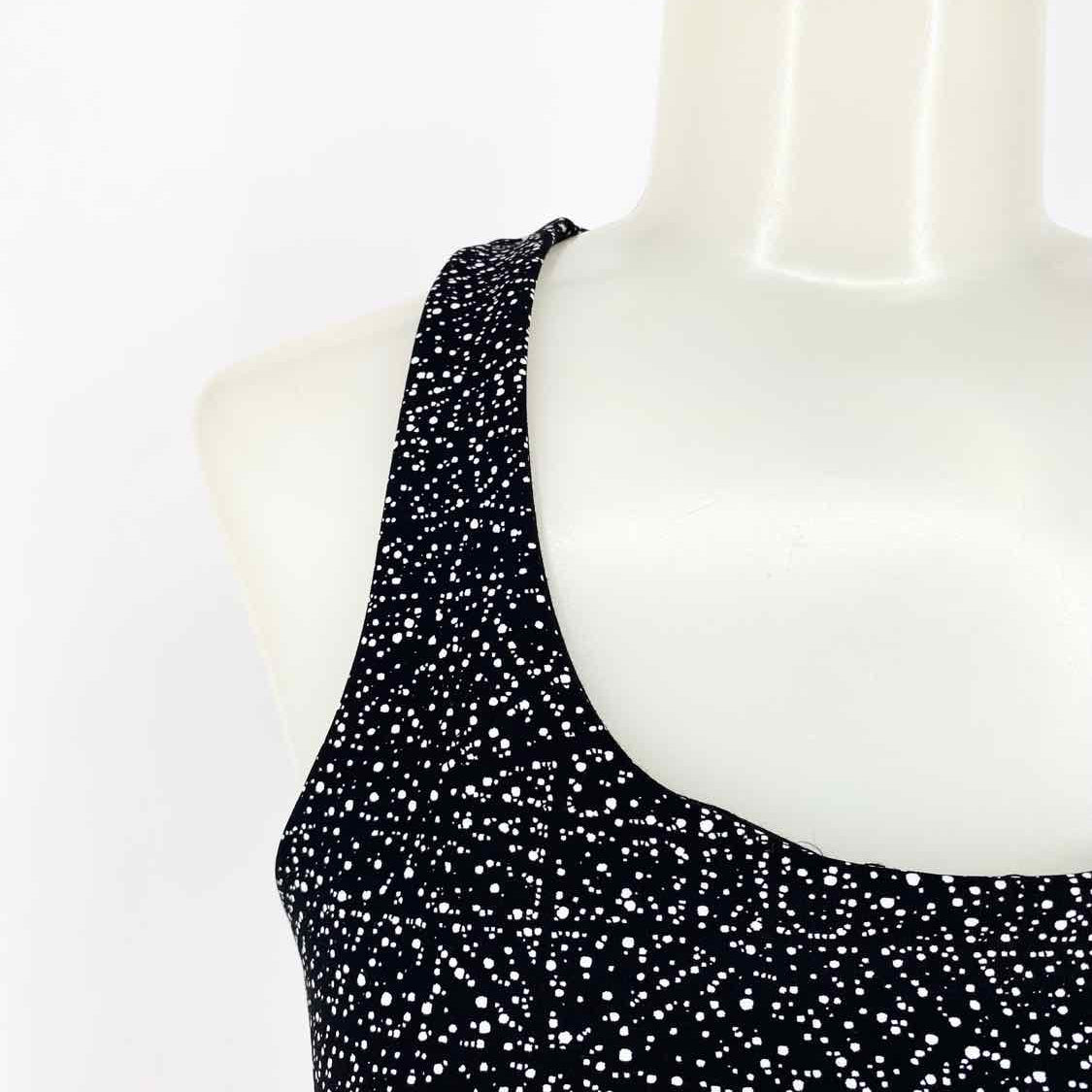 Lululemon Invigorate W2AV8S Women's Black Size 10 Racerback Abstract Bra