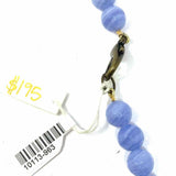 Theodosia Light Blue Beaded 21" Tassle Necklace