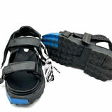 Off-White Trek Strap Sponge Women's Black Sz 36/5.5 Buckle Leather Logo Sandals