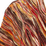 W by Worth Women's Brown Orange Size M Cowl Neck Knit Short Sleeve Top