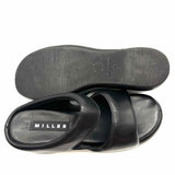 SIMON MILLER Bubble Women's Black Size 38 Platform Vegan Leather Slide