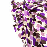 Kate Spade Women's Purple Size 6 Wrap Silk Abstract Dress