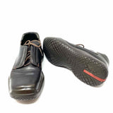 Prada Linea Rossa Men's Brown Shoe Size 10 Leather Lace-up Sneakers