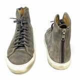Common Projects Tournament Women's Gray Size 10 High Top Suede Sneakers