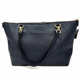 Coach Ava Navy Zip Top Saffiano Leather Tote
