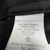 Equipment Femme Women's Black Size S/P V-Neck Long Sleeve