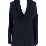 subtle luxury Women's Black Size S/m Cowl Neck Cashmere Sweater