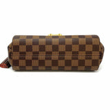 LOUIS VUITTON Croisette Coated Canvas Brown Top Handle Damier Ebene Crossbody
