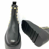 J Slides Viceroy Women's Black Size 8 Platform Leather Studded Boots