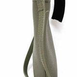 Quince Olive Green Pebbled Leather Crossbody
