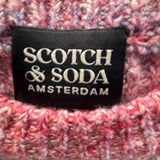 SCOTCH&SODA Men's Pink Purple Size M Crew gradient Sweater