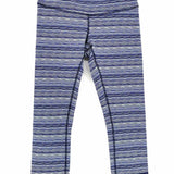 Lululemon Wunder Under Crop III W6H06S Women's Navy Sz 6 Crop Abstract Leggings