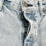 Moussy Women's Light Blue Size 28/6 Straight Leg Distressed Jeans