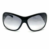 Versace Black Butterfly Oversized Wrap Sunglasses