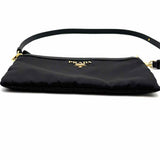 Prada Nylon Black Zip Wristlet Shoulder Bag