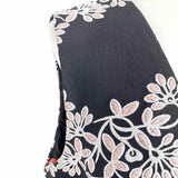 Monique Lhuillier Women's Black Pink Size 6 Sleeveless Floral Dress