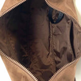BAGGU Nylon Brown Crescent Crossbody