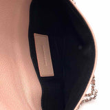 ZADIG&VOLTAIRE Light Pink Foldover Pebbled Leather Clutch