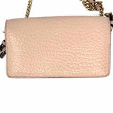Burberry Madison Wallet on Chain Pink Envelope Grained Leather Crossbody