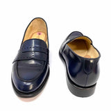 The Office of Angela Scott Ms. Madison Women's Navy Leather Size 39/9 Loafers