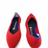 ROTHY'S Women's Red Size 7.5 Pointed Knit Flats