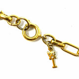 Trifari Gold Tone Chain Link Style 54" Necklace