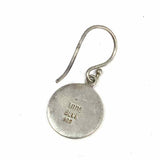 Anna Beck 925 Sterling Silver Dangle Pebbled Earrings