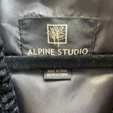 Alpine Studios Women's Black Size L Ruffled Faux Fur Jacket