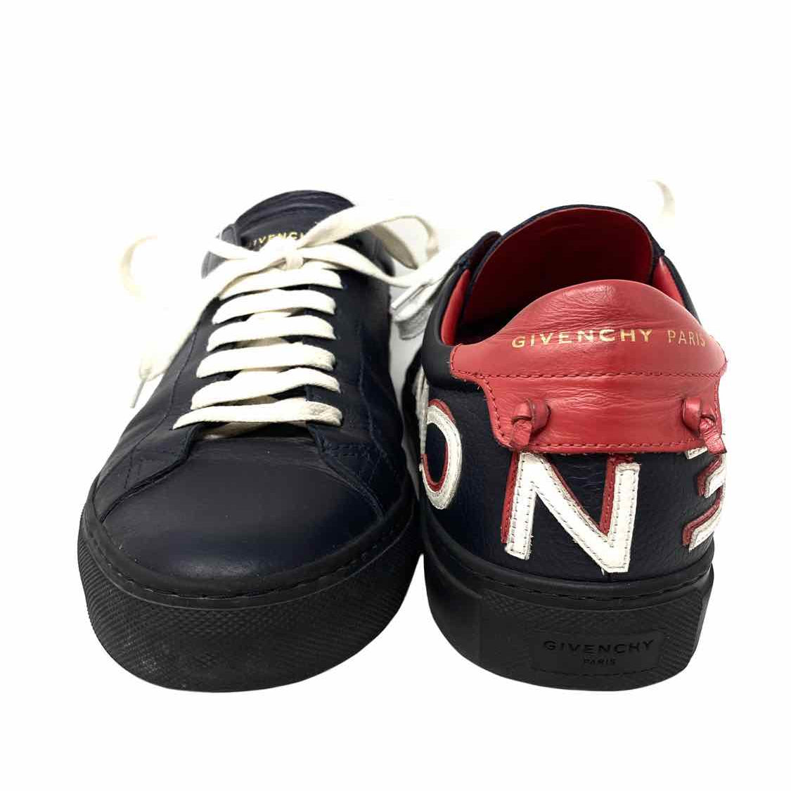 Givenchy Urban Street Men's Navy/Red Logo Shoe Size 42/9 Sneakers