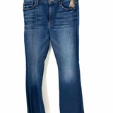 Mother Women's Dark Blue Size 31/12 Bootcut Raw Hem Jeans