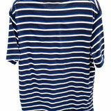 SCOTCH&SODA Men's Navy White Size M Crew Neck Stripe T-shirt