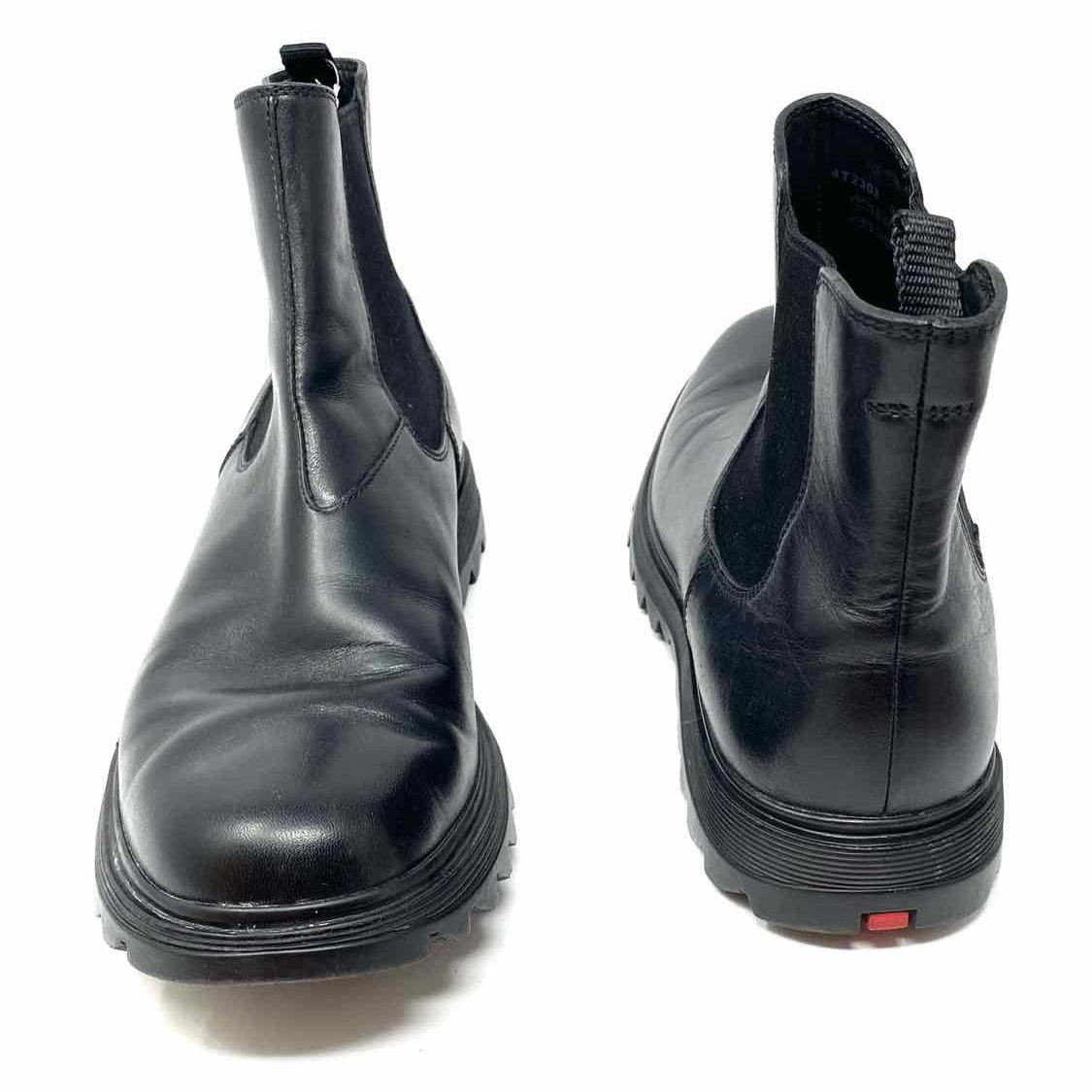 Prada Brixxen Men's Black Shoe Size 10.5 Leather Chelsea Boots