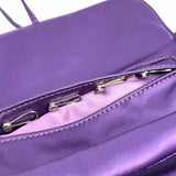 Coach Satin Purple Wrap Jewelry Roll