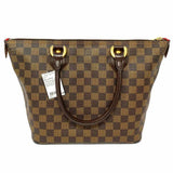 LOUIS VUITTON 2006 Saleya PM Coated Canvas Brown Zip Top Damier Ebene Tote