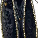 Michael Kors Black Camera Bag Crinkle Leather Crossbody