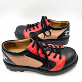 John Fluevog 7th Heaven Men's Black Red Size 11 Leather Color Block Sneakers