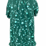 Hill House The Katherine Women's Green Size L mini Floral Dress