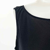 Eileen Fisher Women's Black Size L Scoop Neck Silk Sleeveless