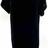 Eileen Fisher Women's Black Size S Short Sleeve Velvet Midi Dress