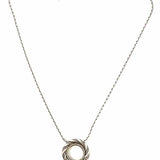 Brighton Silver Pendant 19" Ring Necklace
