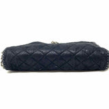 STELLA McCARTNEY Falabella Fold-Over Black Quilted Chain Tote