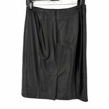 Talbots Women's Black Size 2 pencil Leather Skirt