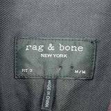 rag & bone Men's Maroon Size M Button Down Cotton Blend Long Sleeve Shirt