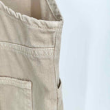 MNG Women's Beige Size M Button Down Denim Overalls