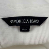 VERONICA BEARD Kearney Women's White Size M Contrast Polos