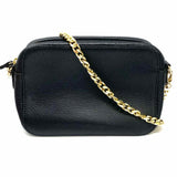 14th & Union Black Camera Bag Pebbled Leather Crossbody