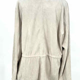 BLANKNYC Women's Beige Size L Sharkbite Cinched Cardigan