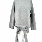 BALENCIAGA Women's Gray Size M Asymmetrical Sweatshirt