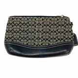 Coach Y2K Vintage Black Gray Zip Signature Wristlet